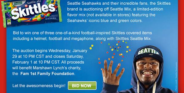 UpperReserved's tweet image. This went under the radar, but @Skittles  auction for Marshawn Lynch's charity was great  upperreserved.com/skittles-marsh…
