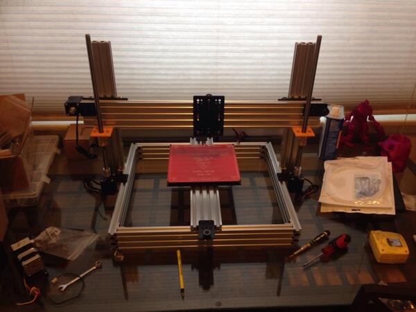 Zatopacom's tweet photo. A Sneak Peak at our 3D Printer Prototype - http://t.co/AT9apKeji3 http://t.co/ThNROnlw4k