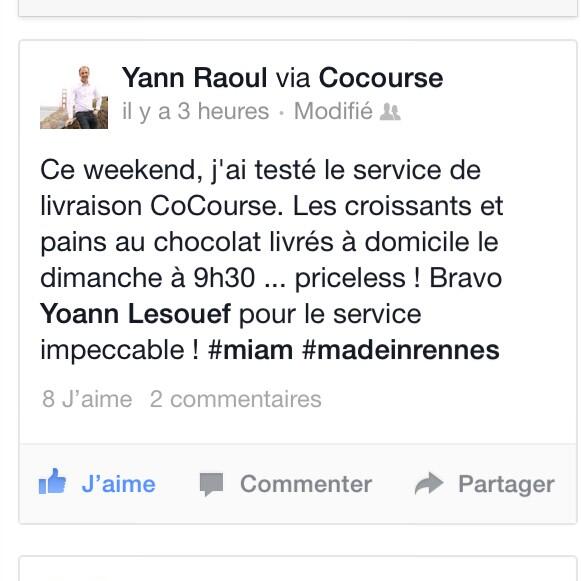 karinesabatier's tweet image. RT @Guiyaum: Quand je vois ça, ça fait plaisir pour @CoCourseFr  #clientcontent #startup #rennes