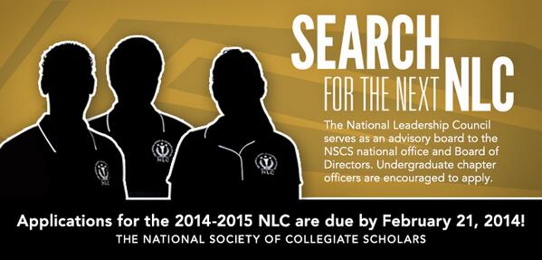 PriyaNSCS's tweet photo. Want to be apart of the NLC? Check out the application below! http://t.co/paNcV4yehW
@NSCS_NLC #nscs http://t.co/1IkJruOvyc