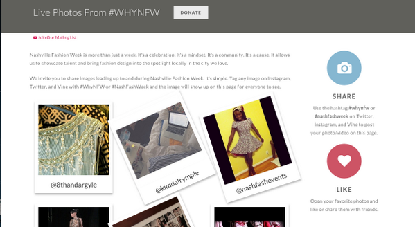 Be sure to #whynfw when you prep or smile for the cameras at our #kickoffparty - We love to see what you're up to!