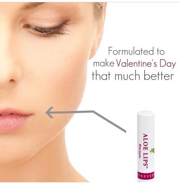 Formulated to make #ValentinesDay better 😉 #aloe #lips #aloelips #ForeverLiving #FLP #freegift #Valentines #buyme