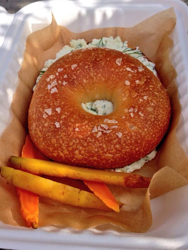 <a href="/Marlabakery/">Marla__SR</a> Amy, your bagel was amazing! Thanks. I'm planning on eating your levain for dinner! #marlabreadmonday