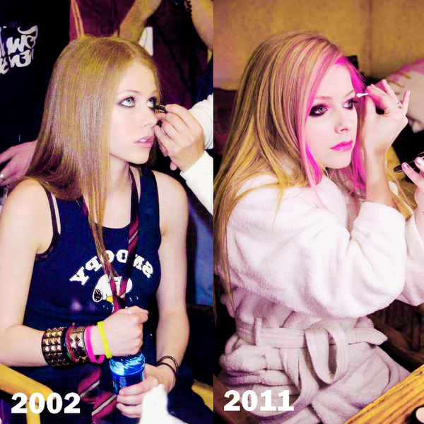 AvrilLavigne's tweet photo. “@UnitedForAvril: @AvrilLavigne you're immortal! Those pics have 9 years difference u still the same young face! http://t.co/IkuMegCcqa” ☺️
