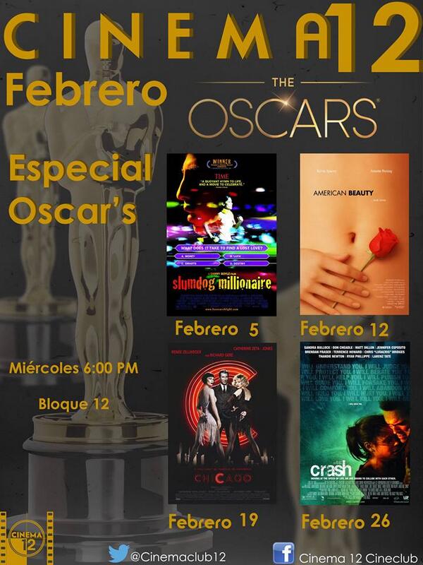 Cinemaclub12's tweet photo. Cinema12 arranca a la par con la @FComunicaciones ¡Todos invitados al especial de febrero! Miércoles, 6pm, bloque 12. http://t.co/f0vQWRNIDZ