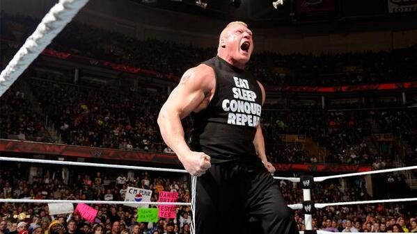 HeymanHustle's tweet photo. #EatSleepConquerRepeat @BrockLesnar http://t.co/5T6PHhYLDs