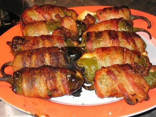 HeadsofState2's tweet photo. If u didn't lose your appetite from our last post, you'll like these!  Bacon wrapped, venison stuffed jalapenos! http://t.co/ivwO2kDSQh