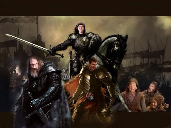 winkstudy's tweet photo. Needed an excuse to see Ming, Mike, &amp; Sunday Jeff as Monty Python peasants. Thanks, TESD! @tesdarmy @TellEmSteveDave http://t.co/HCCIYL3gUh