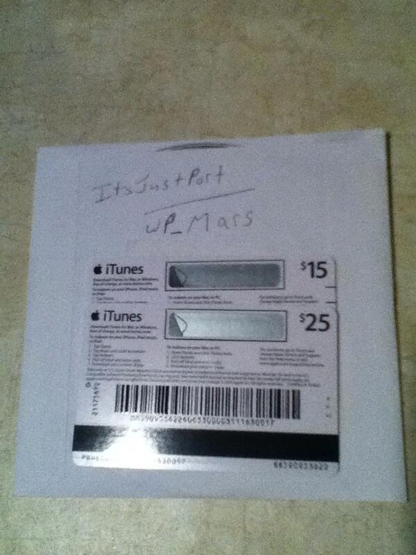 $40 ITUNES GIFT CARD GIVEAWAY! Rules: Must be following ME and @wP_Mars, winner at 100 RTs!