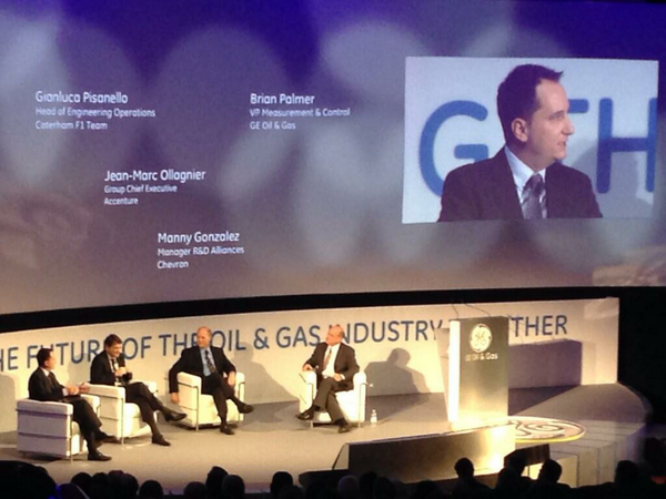 CaterhamF1's tweet photo. Our chief of engineering operations @gpq1971 giving a lecture @GE_oilandgas event in Florence today #GEAM14 http://t.co/z1lSEHatT5