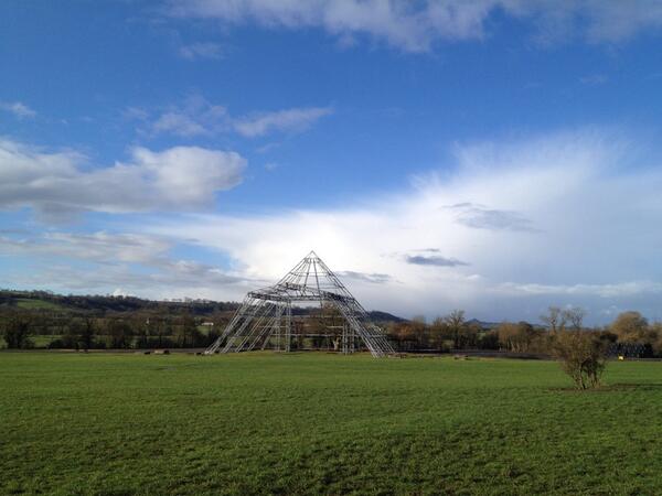 It's a lovely morning down on Worthy Farm...