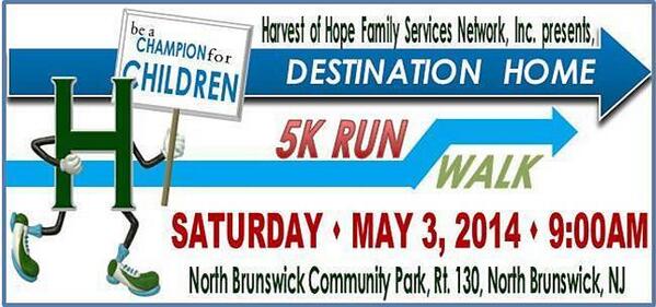 HarvestofHope1's tweet photo. Save the date and register for the 2014 @HarvestofHope1 5K Run/Walk ~ May 3, 2014!! Become a Champion for Children:) http://t.co/3wcC5Po6q7