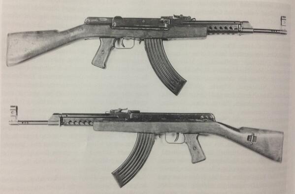 prototypeguns's tweet image. AS-44 3rd
7.62x41mm。1944年にスダレフによりツーラ造兵廠で試作された自動小銃の第3モデル。1945年に試験されたが、過度の重量の為、採用には至らなかった。