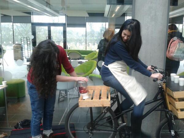 sustainUWS's tweet photo. Want to give our smoothie bike a go? Stop by the #GoGreenWeek fair at #UWS next week! http://t.co/hWASeMbLi3