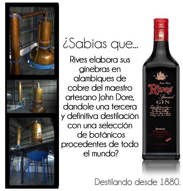Gin_Rives's tweet image. ¿Sabias que @rivesgin se elabora en #alambiques de cobre del maestro artesano John Dore? #makinggin #gintonic
