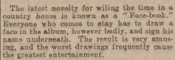 irarchaeology's tweet photo. Facebook is 10 today, although this article from The Western Times, April 30th 1902, suggests it may be a bit older http://t.co/oqmaTCBWTG