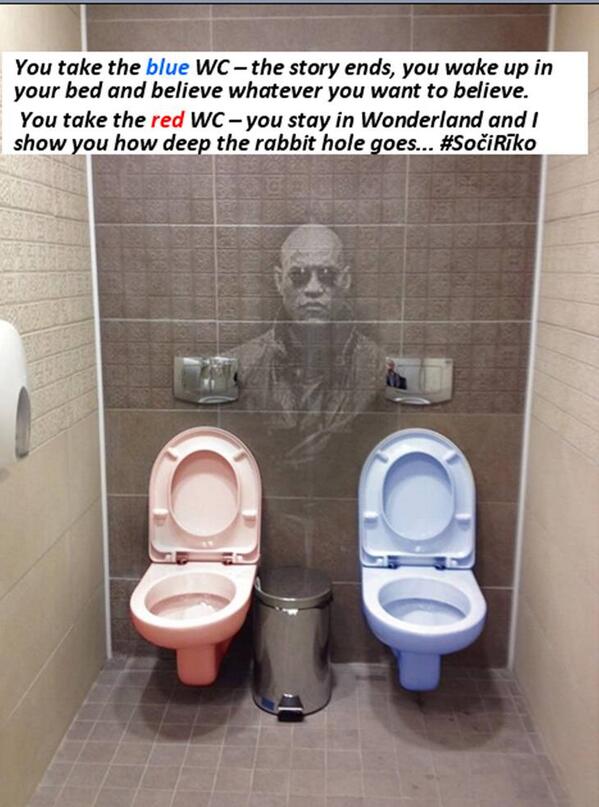 ElBuko's tweet image. Kārtējā versija par Olimpisko spēļu &quot;simbolu&quot; #WelcometoMatrix #SočiRīko