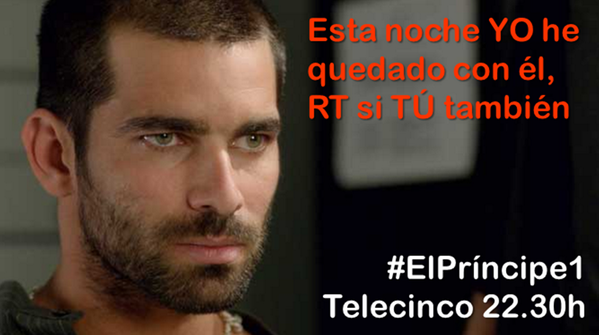 VSPserie's tweet photo. ¡Planazo! Hora: 22.30h Lugar: @telecincoes #ElPríncipe1 http://t.co/VffaOQ2nzk