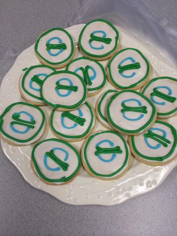 SWainwrightKC's tweet photo. Client made cookies to celebrate one year since conversion. Happy @Cerner-versary to Monroe County Hospital! http://t.co/qTheivCaAK