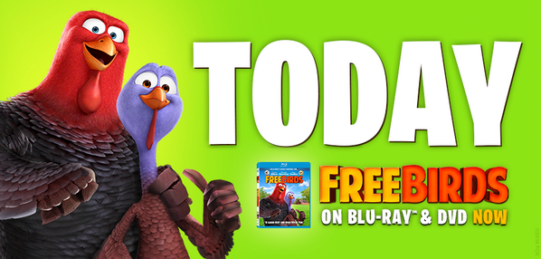 The Birds are on the loose! bit.ly/FreeBirdsBluRay |