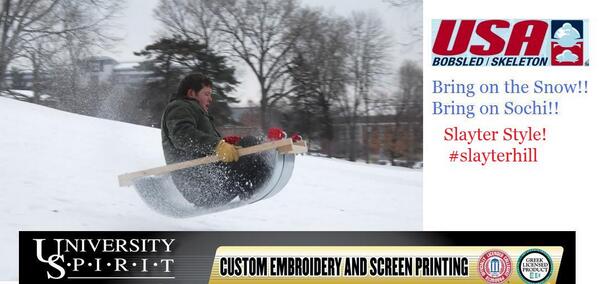 purduegreekshop's tweet image. Gettin' geared up for the big snow and Sochi? #slayterhill #slidingtosochi