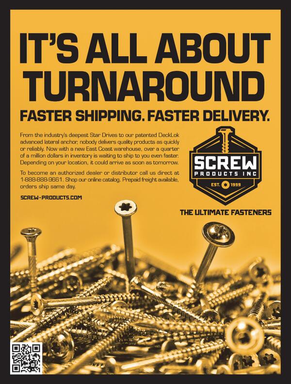 GreenBuildTalk's tweet image. #ScrewProducts  #IBSVegas Booth S2165  #DeckLok and #RailLok Preserve Deck Integrity and Safety