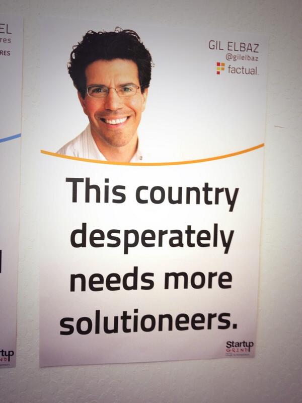 mrozansonmez's tweet image. &quot;Every country needs #solutioneers&quot; thanks @gilelbaz for being with us in the #StartupGrind 2014.