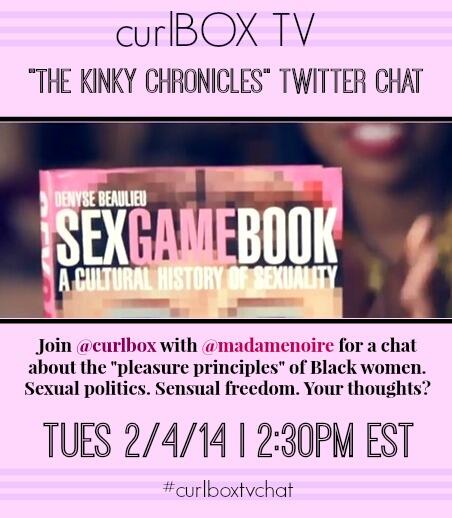 MadameNoire's tweet image. We&apos;re chatting w @CurlBox at 2:30about the pleasure principles of black women&apos;s sexuality Stay tuned! #curlboxtvchat