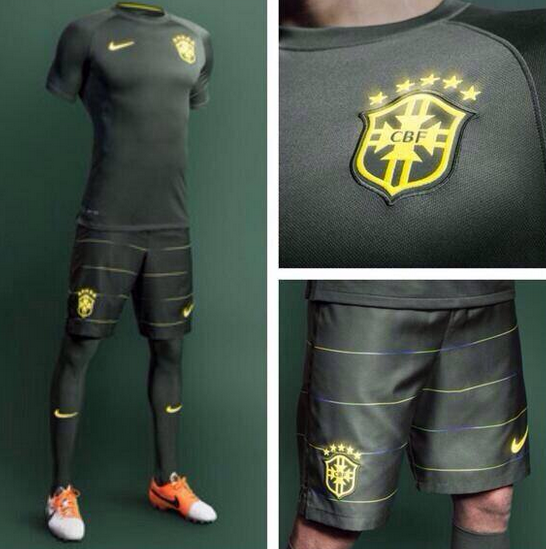 FinbarWilson's tweet photo. Brazil's third kit looks amazing! http://t.co/TnZ8UN6Jlq" New @RealBumbleBeeFC Strip for 2014 Season? @hanna_banana09 @lancekozak