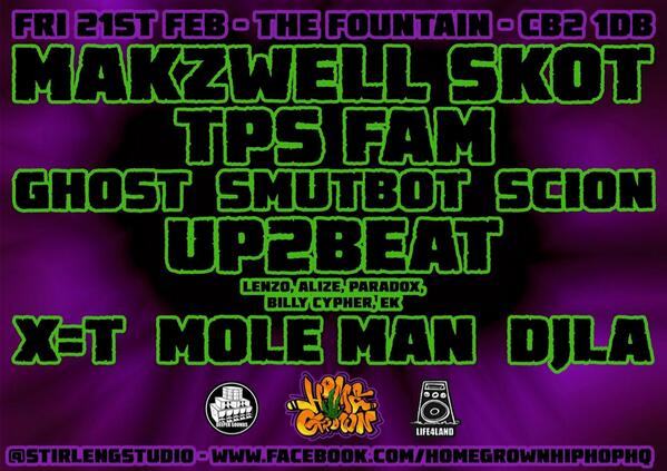 LenzVision's tweet photo. Catch up2beat at how grown hip hop Cambridge 21/02/14 @up2beat1 http://t.co/YXDRwPGylN