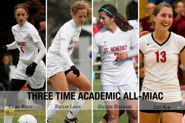 CSB_Athletics's tweet image. Congrats to CSB's three-time Academic All-MIAC players bit.ly/1evrANB #theredcoatsarecoming #toclass