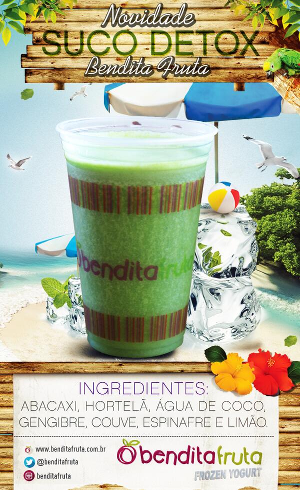 benditafruta's tweet photo. #NovidadeBF - Acabamos de lançar o Suco Verde Detox na loja do Largo do Machado. http://t.co/aexTKkUE7h