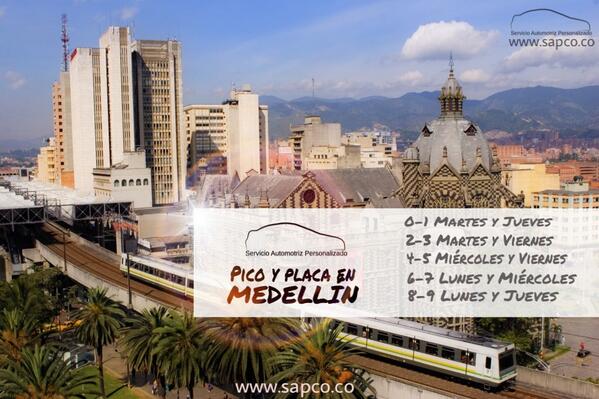 sapco_oficial's tweet photo. Les recordamos el nuevo #PicoyPlaca para #Medellín. @AndresFLopez @elcolombiano @GenteElPoblado @EAFIT @FicoGutierrez http://t.co/3ZcpHOVv6a
