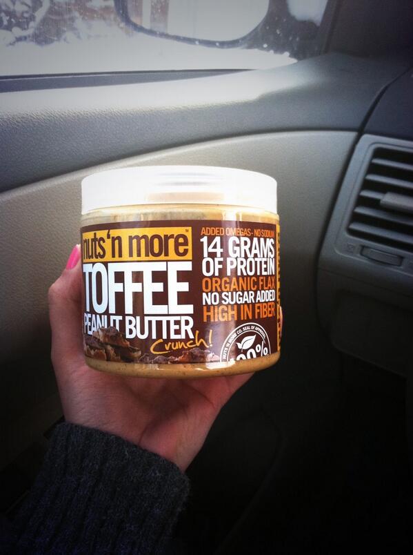 KeHorrocks's tweet photo. So good! 😍 #nutsnmore #peanutbutter #toffee #protein #delicious #healthy http://t.co/FSeoZ22QED