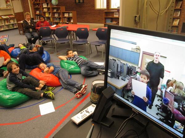 More from <a href="/WhiteOakBCPS/">White Oak School</a> &amp; <a href="/WestchesterElem/">Westchester Elementary</a> 's Google Hangout today! #TeamBCPS