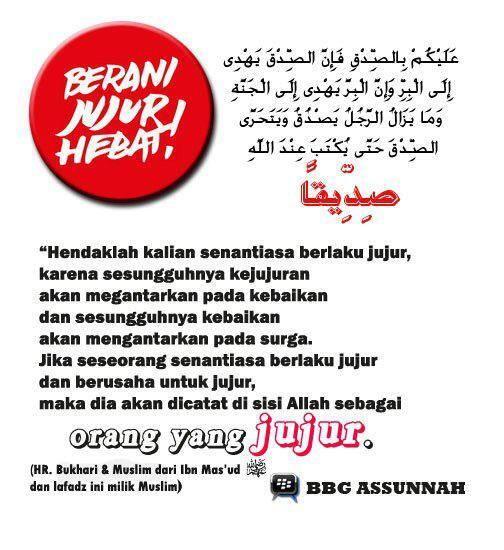 gambarislami's tweet image. Jujur itu Hebat