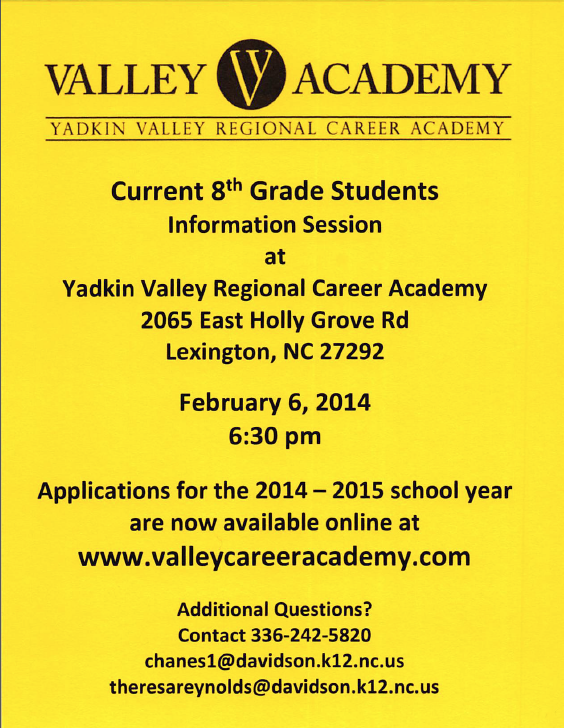Valley Academy (@valleyacademy6) on Twitter photo Rising 9th graders: Don't forget about 1st Prospective Parent/Student Info night- 2/6 <a href="/6/">Adrián Lamo</a>:30 pm goo.gl/Wx36K7 Rising 9th graders: Don't forget about 1st Prospective Parent/Student Info night- 2/6 <a href="/6/">Adrián Lamo</a>:30 pm goo.gl/Wx36K7