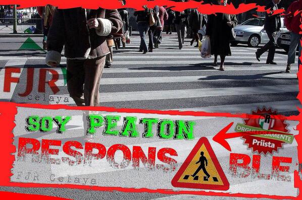 FJRCelaya_'s tweet photo. #CUIDOmiVIDA #peatonRESPONSABLE #PRI #MEXICO #celaya @FJR_GTO @CEN_FJR @estopellantonio @CJamesBarousse @CecyGlzMtz http://t.co/jVupT238FI
