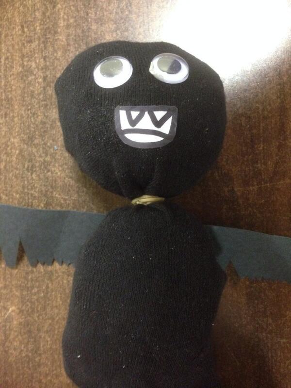 One of our cuddly bats! Thank you Tawny for organising this fantastic activity, the girls loved it!