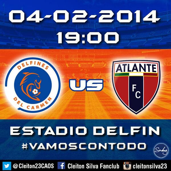 Cleiton23CAOS's tweet photo. Hoy jugamos contra el Atlante. A por la victoria! / Today we play against Atlante. Let's win this! @DelfinesFutbol http://t.co/LHdul5zFdV