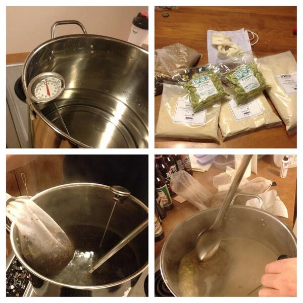 BlackFlagBrew's tweet photo. Getting started on the new experimental recipe for our Three Kingdoms Ale #CraftBeer #Homebrew http://t.co/HpPPqCBJQn