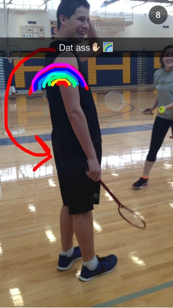DueySabrina02's tweet image. When I got this snapchat I about died 😂🌈 #DatButt @dylan_dufour