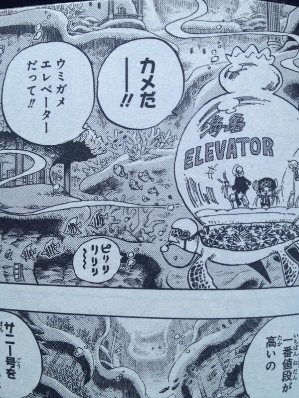 One Pieceが大好きな神木 スーパーカミキカンデ Xxx Onepiece ウミガメエレベーターは魚人島で登場しております ピリリリリリ Http T Co Qqer3blypb