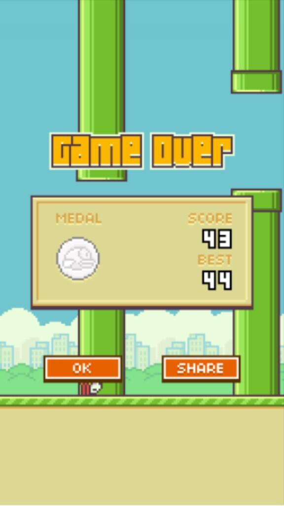 chlloemurray's tweet photo. fkn flappy bird ugh http://t.co/GX3usSKcCb