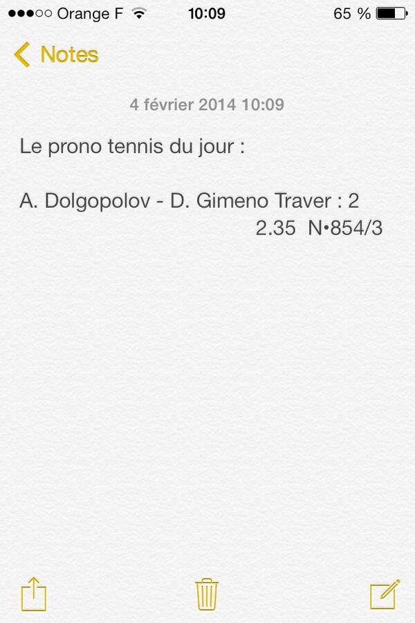 PMPronos's tweet image. 💶💶💶ET BOUUUM le prono tennis qui passe avec la victoire de Gimeno Traver ! 💶💶💶 #ParionsSport #teamparieur