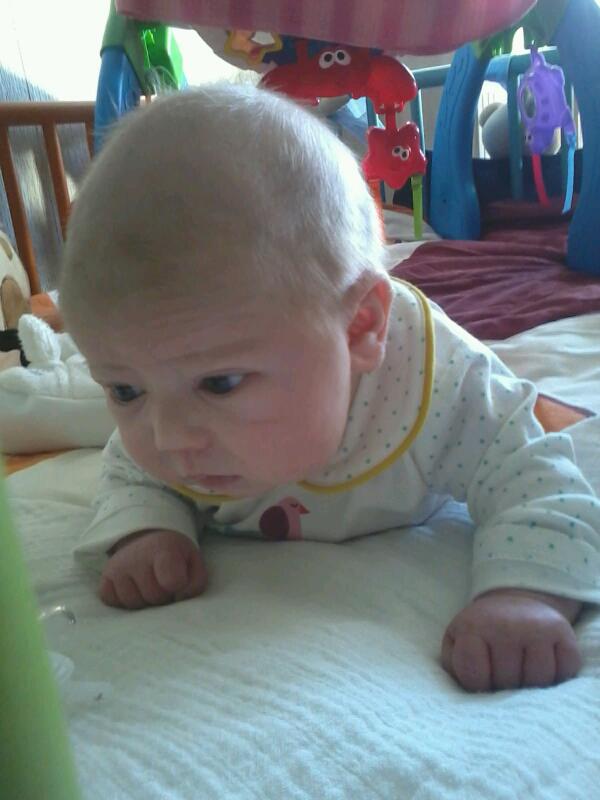 Huh zei iemand wat?? Ons pupje morgen al 1 maand..#watgaatdatsnel....