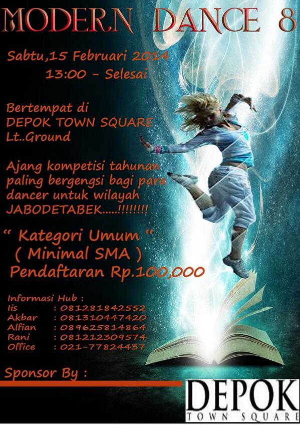 <a href="/ShalvaDC/">Shalva Dance Crew</a> Ayo buruan daftar,slot masih tersedia untuk kalian yang ingin berpartisipasi dalam DETOS AWARD 2014