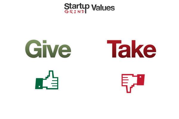 StartupGrindHK's tweet photo. 3rd #CoreValue of #StartupGrind: 'Give, Not (always) Take'
Hmmm, we like to believe SG only attracts people who Give! http://t.co/iBdIdSQmc5