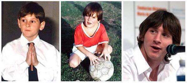 YoungFootball_'s tweet photo. Lionel Messi- Now 26, Plays for FC Barcelona. http://t.co/D43VAsai10