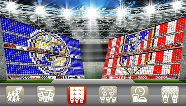 TotalSupporterG's tweet photo. Great choreography for tonight's match between @realmadrid and @Atleti http://t.co/XAHfTu5lU0 http://t.co/MdHqL0SJc1